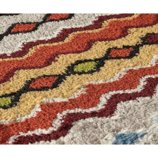 Abner Contemporary Diamond Geometric Area Rug - 8' x 10'
