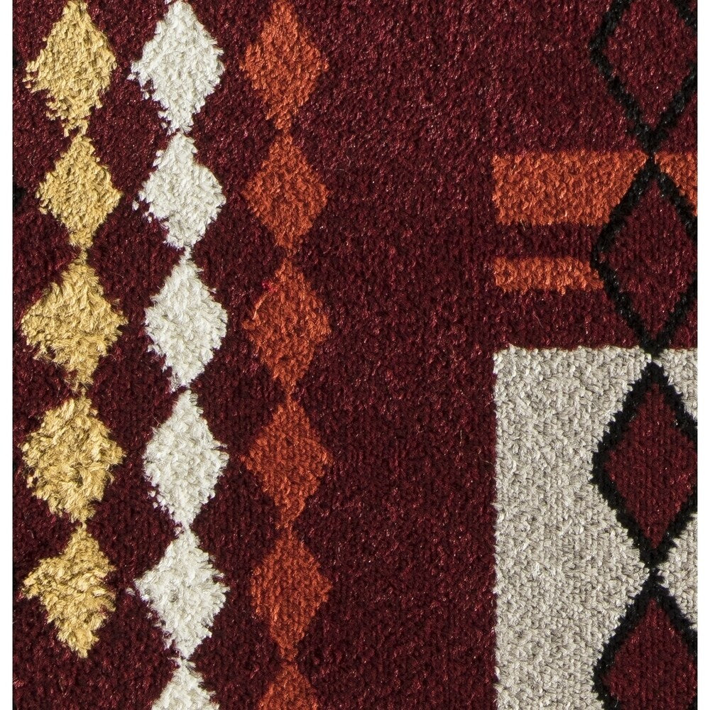 Abner Contemporary Diamond Geometric Area Rug - 8' x 10'