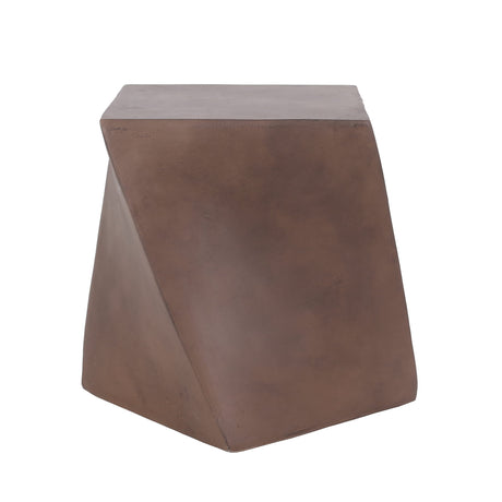 Abney Outdoor Lightweight Concrete Side Table by Christopher Knight Home