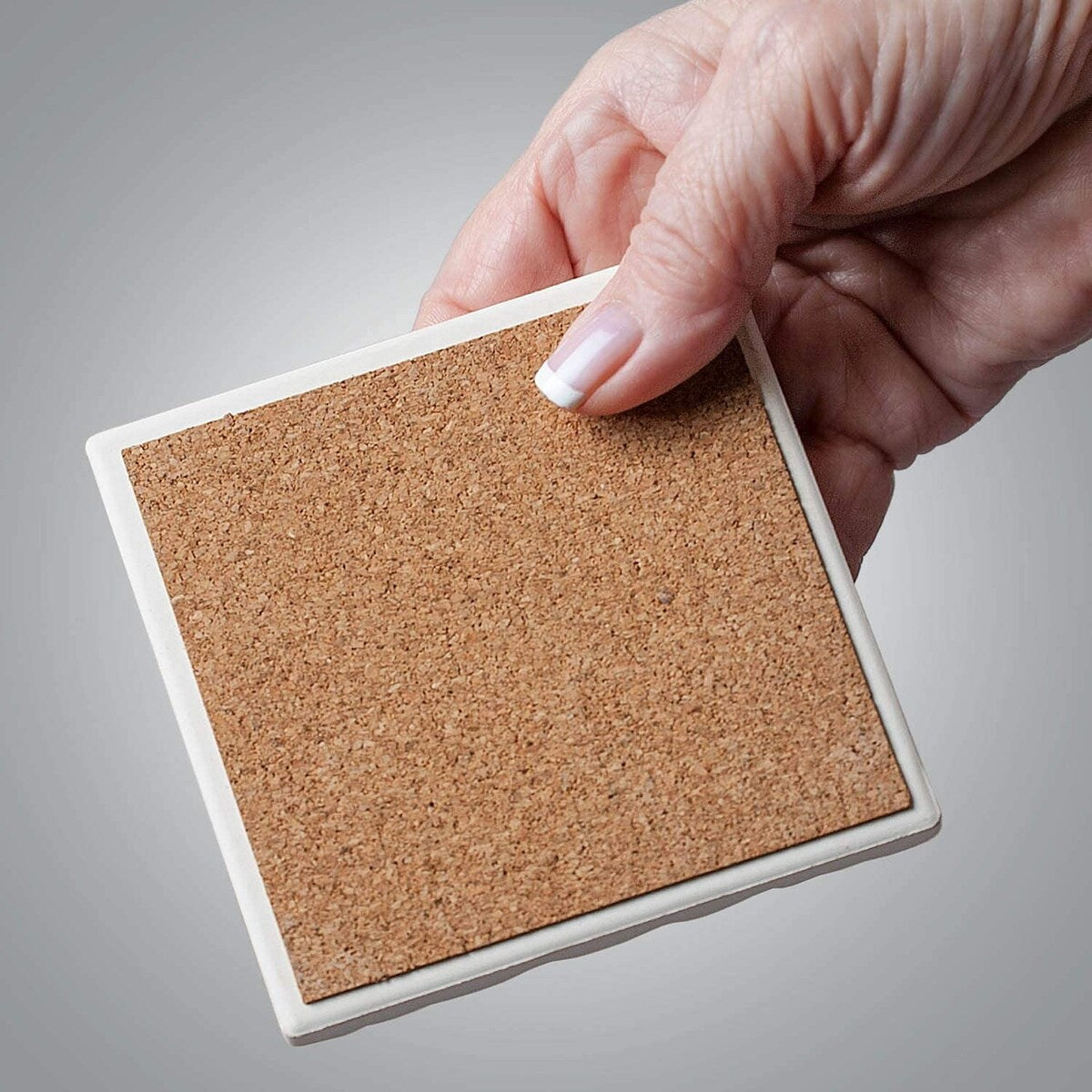 Absorbent Stone Beverage Coasters - Set of 4 - Gerber Daisy - Multi-150