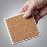 Absorbent Stone Beverage Coasters - Set of 4 - Gerber Daisy - Multi-150