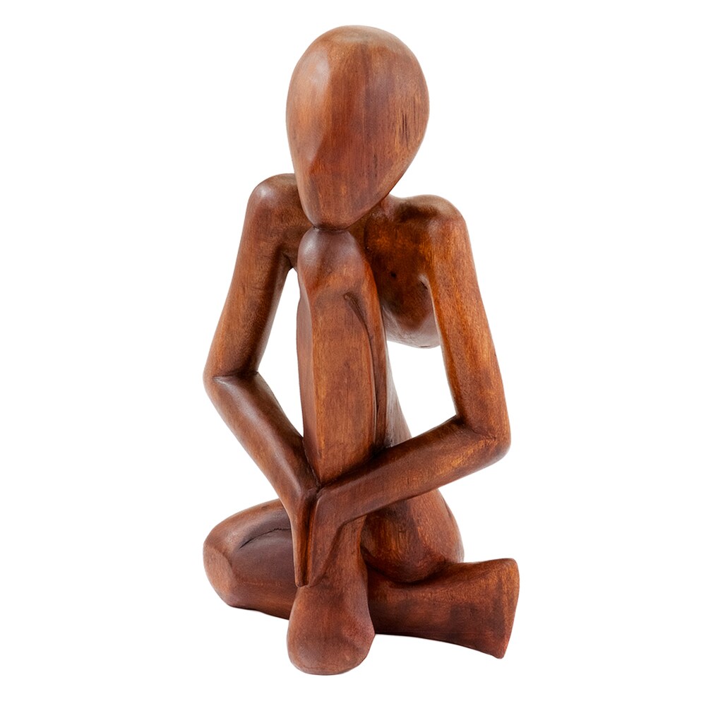 Abstract Mahogany Native Figurine