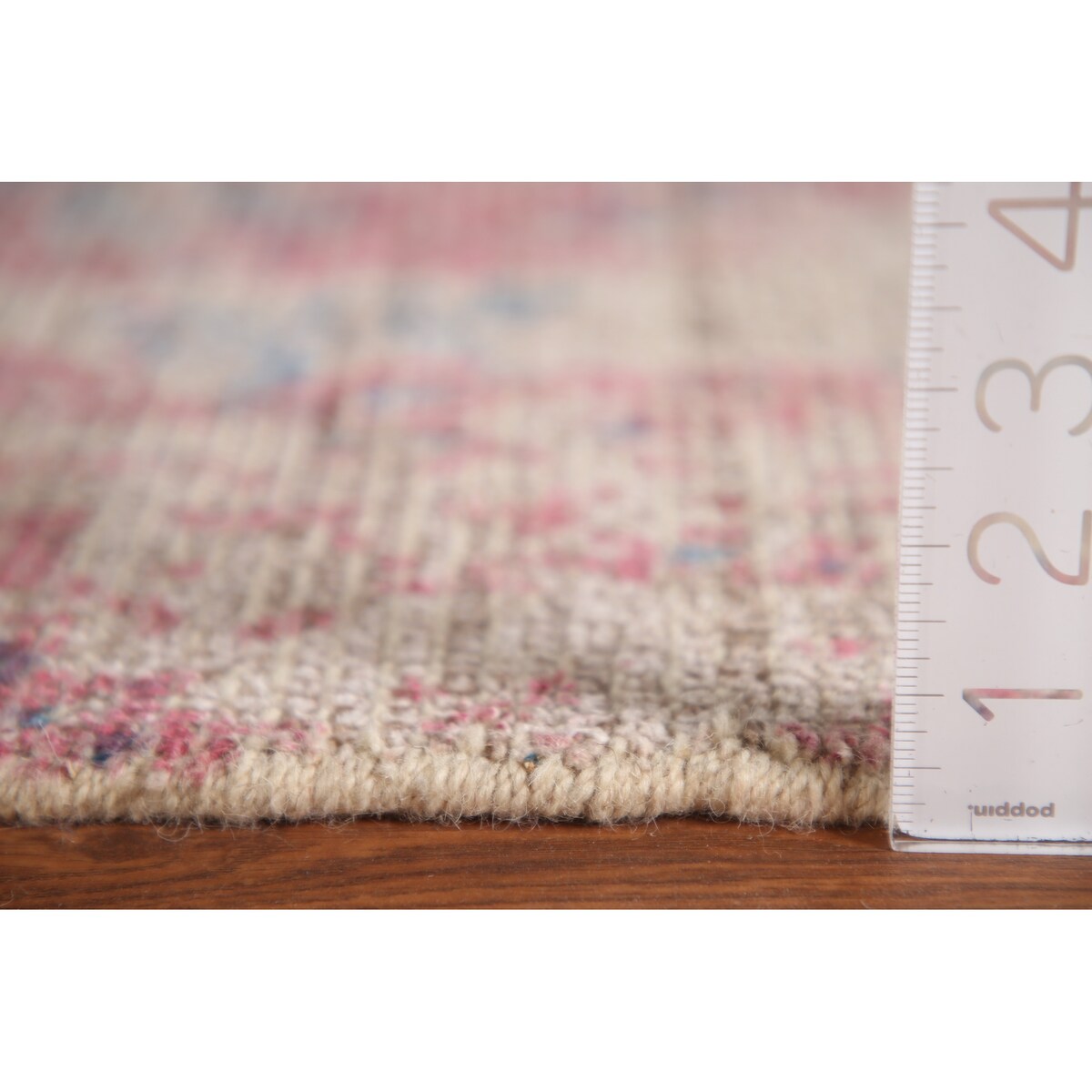 Abstract / Modern Area Rug Hand-Knotted Multi-Color Wool Carpet - 7'10"x 9'8"