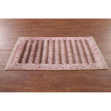 Abstract Accent Rug Handmade Multi-Color Wool Carpet - 2'8"x 4'9"