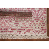 Abstract Accent Rug Handmade Multi-Color Wool Carpet - 2'8"x 4'9"
