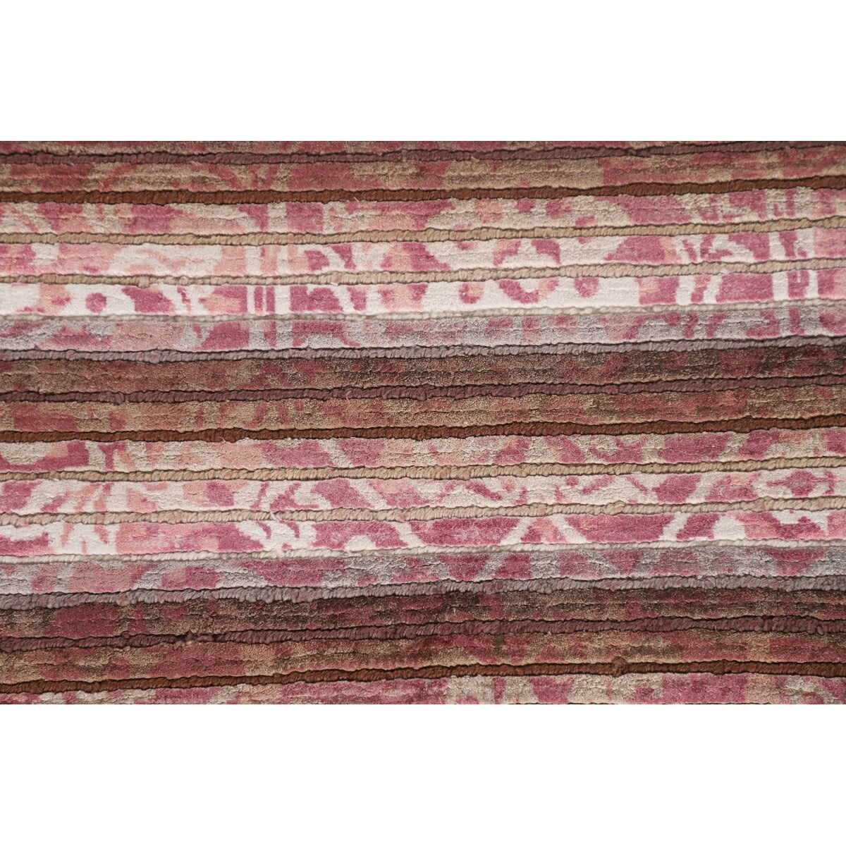 Abstract Accent Rug Handmade Multi-Color Wool Carpet - 2'8"x 4'9"