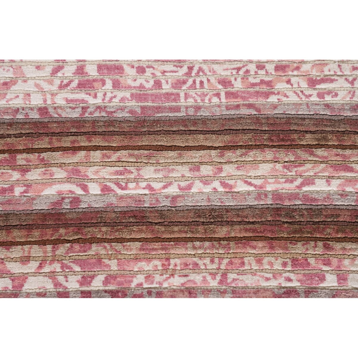 Abstract Accent Rug Handmade Multi-Color Wool Carpet - 2'8"x 4'9"