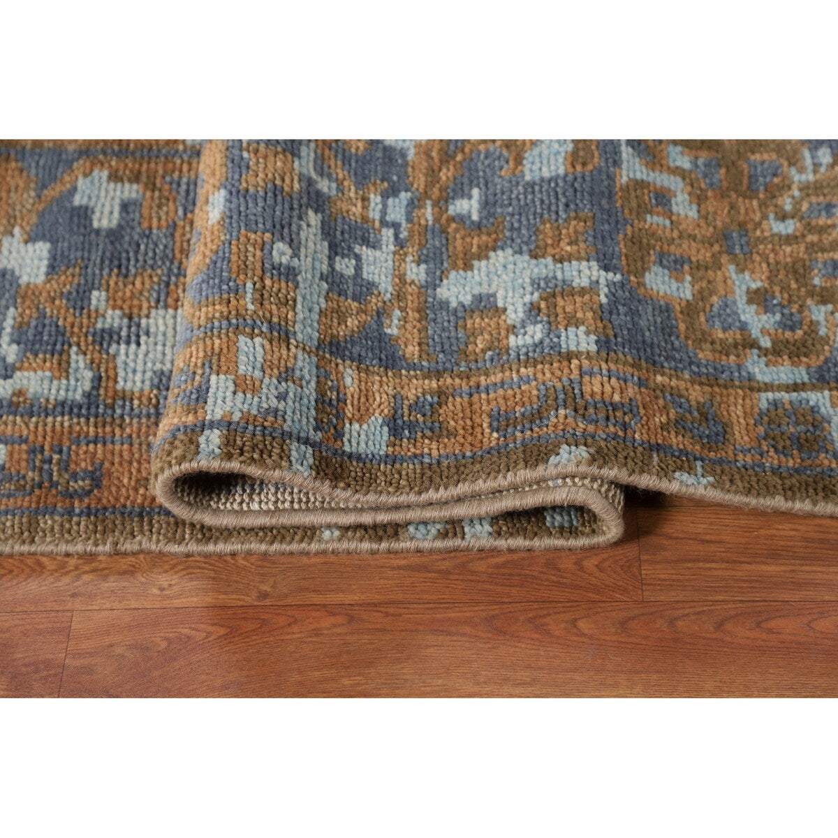 Abstract Contemporary Area Rug Hand-Knotted Wool Carpet - 8'10"x 11'8"