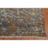 Abstract Contemporary Area Rug Hand-Knotted Wool Carpet - 8'10"x 11'8"