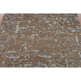 Abstract Contemporary Area Rug Hand-Knotted Wool Carpet - 8'10"x 11'8"