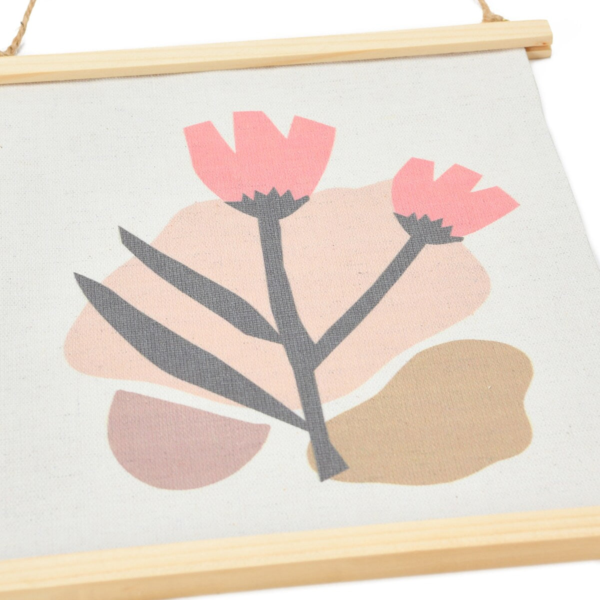 Abstract Floral Canvas Wall Scroll - Multi-Color