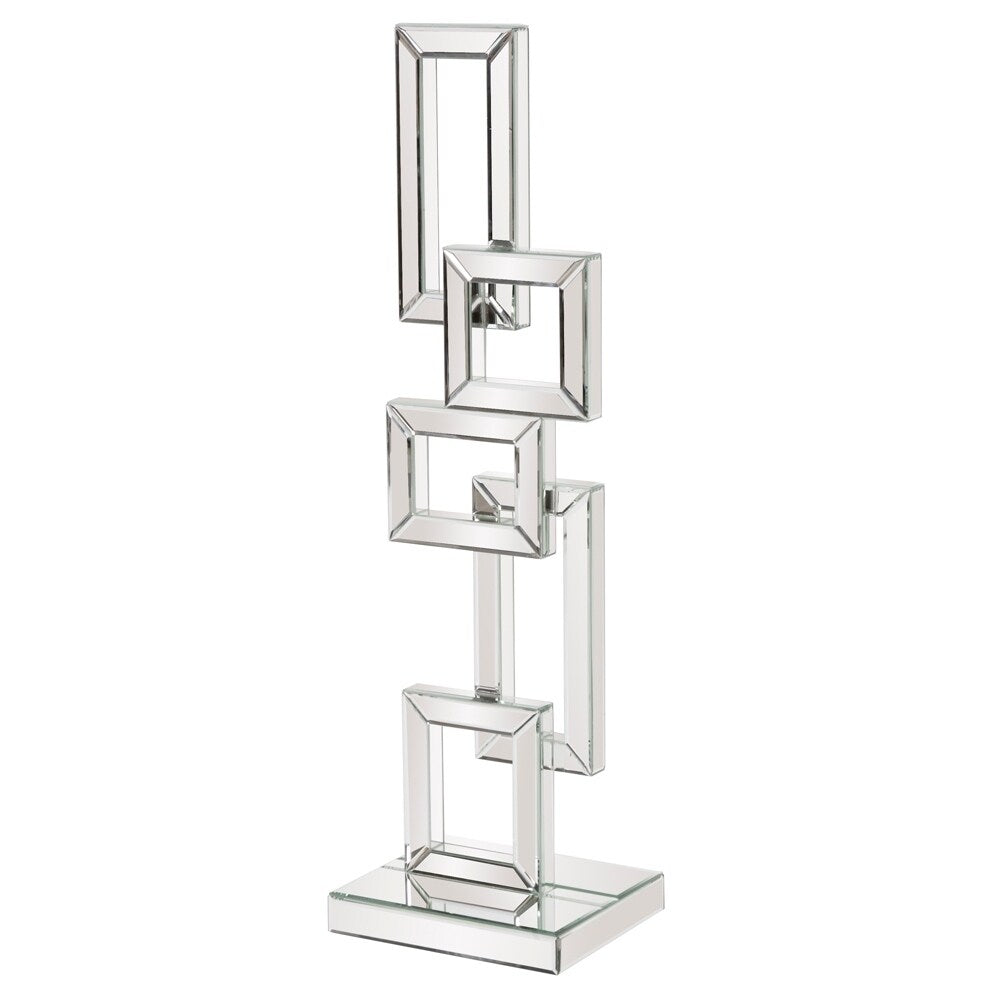 Abstract Geometric Mirrored Sculpture - Large