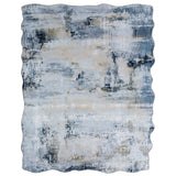 Abstract Grey/Blue Area Rug
