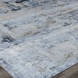 Abstract Grey/Blue Area Rug