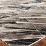 Abstract Grey Strie Area Rug