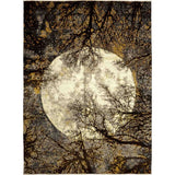 Contemporary Abstract One-of-a-Kind Hand-Knotted Area Rug - 9 x 12