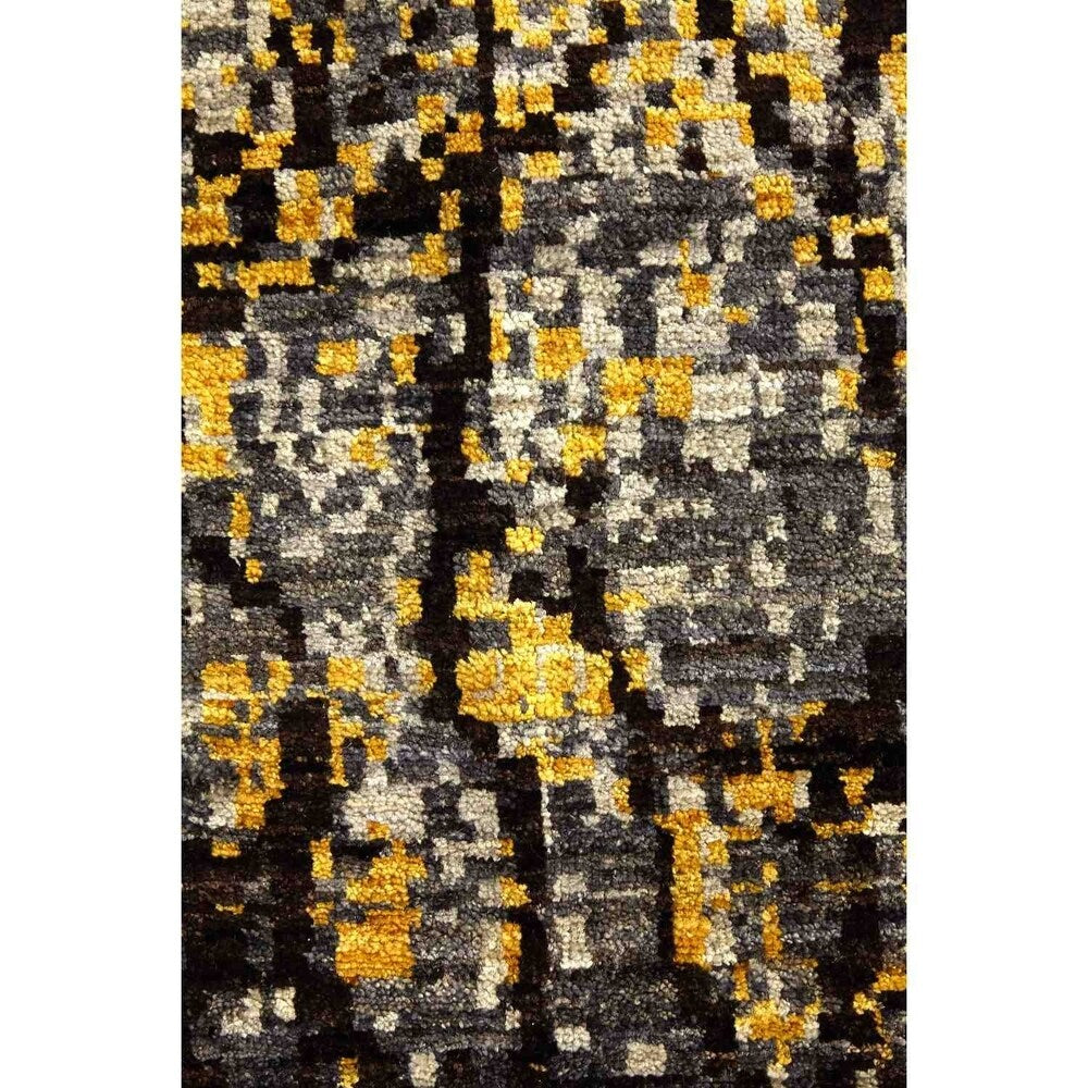 Contemporary Abstract One-of-a-Kind Hand-Knotted Area Rug - 9 x 12