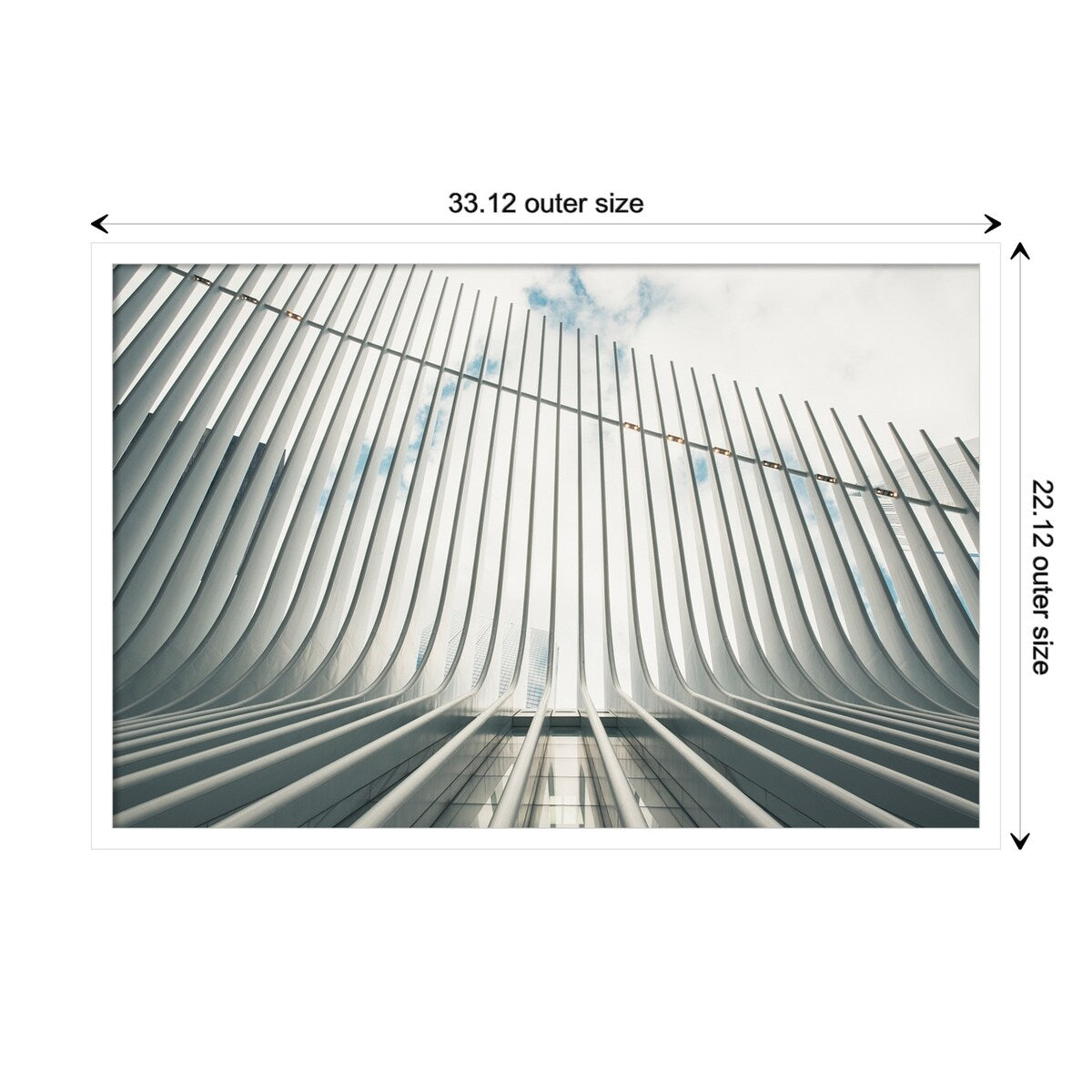 Abstract Lines NY IV by F2images Framed Wall Art Print