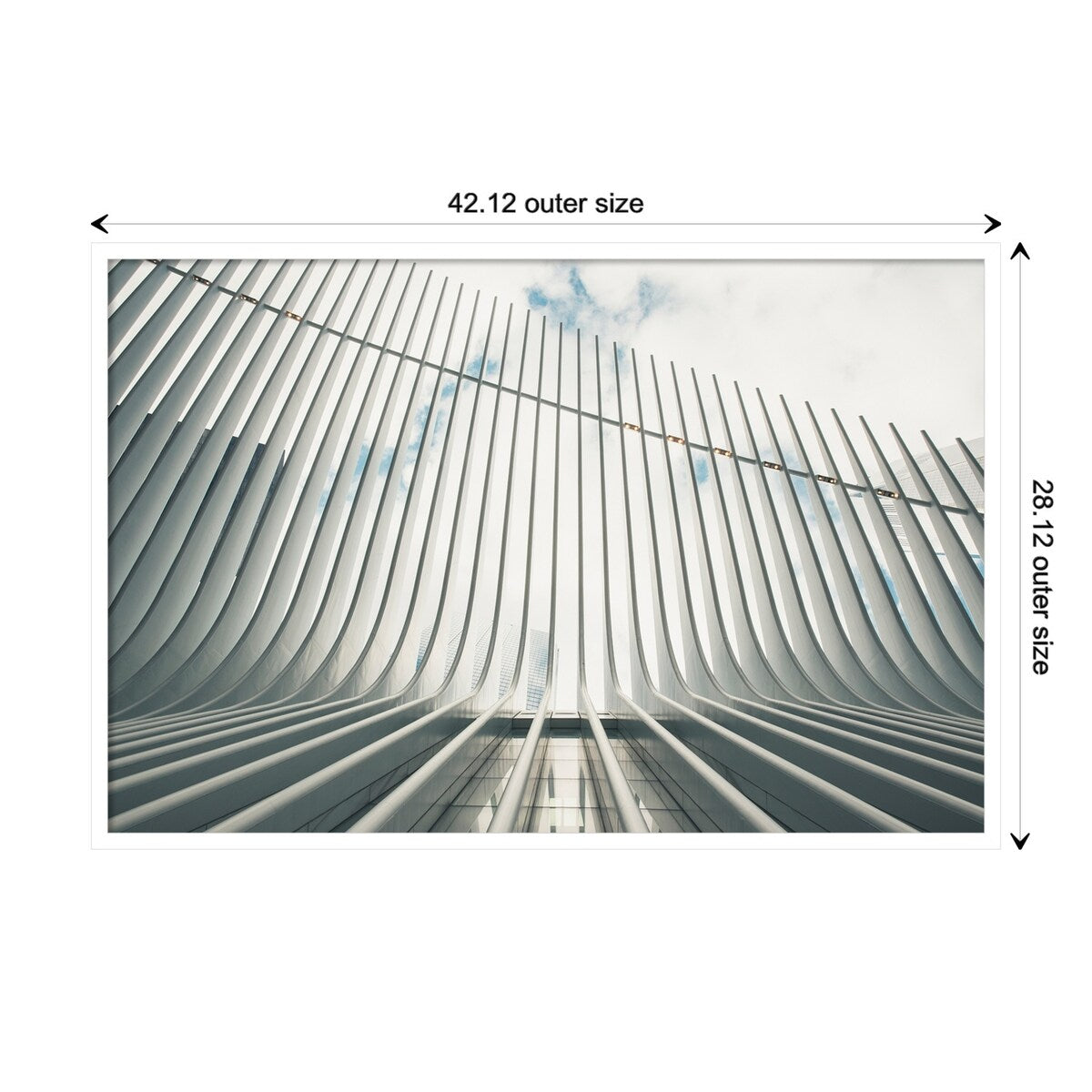 Abstract Lines NY IV by F2images Framed Wall Art Print