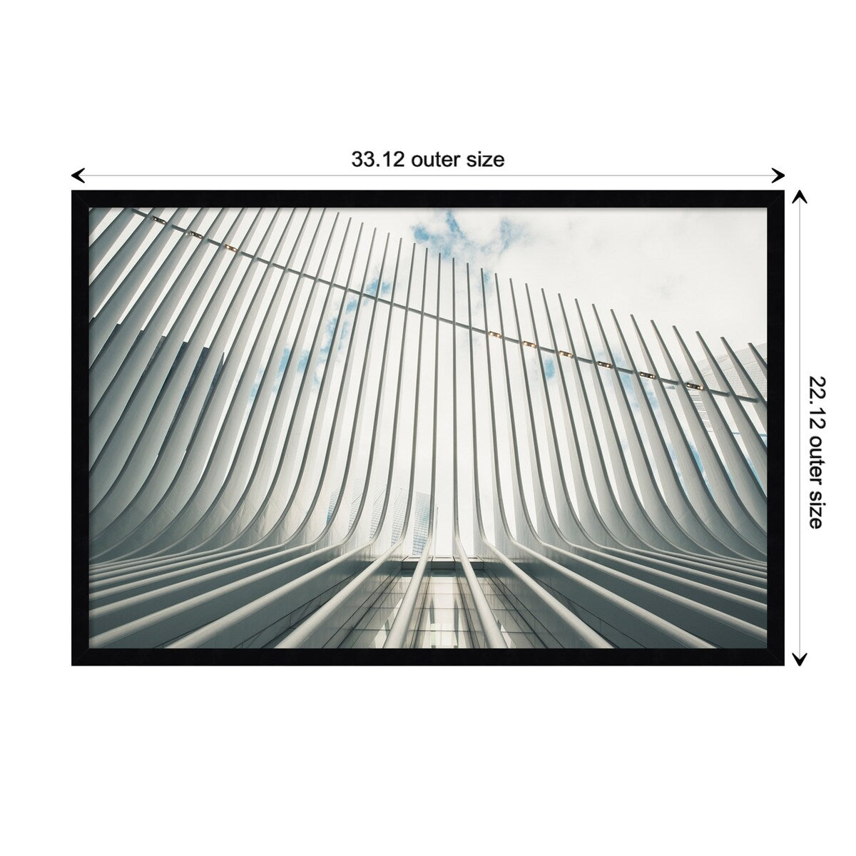 Abstract Lines NY IV by F2images Framed Wall Art Print