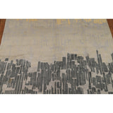 Abstract Modern Gabbeh Indian Area Rug Handmade Wool Carpet - 8'0"x 10'4"