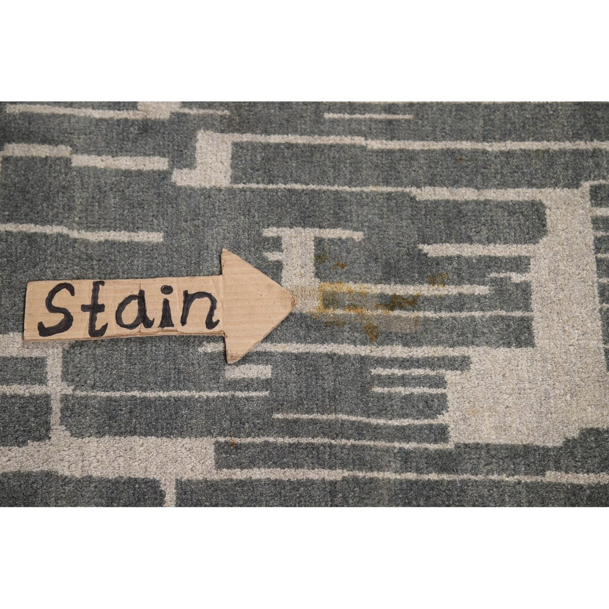 Abstract Modern Gabbeh Indian Area Rug Handmade Wool Carpet - 8'0"x 10'4"
