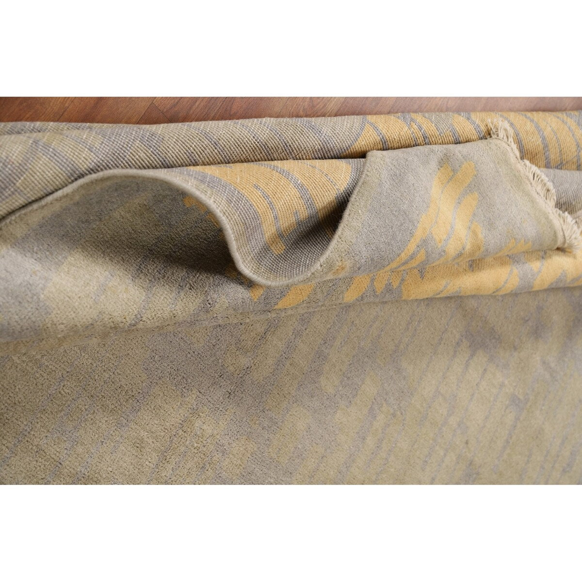 Abstract Modern Gabbeh Indian Area Rug Handmade Wool Carpet - 8'0"x 10'4"