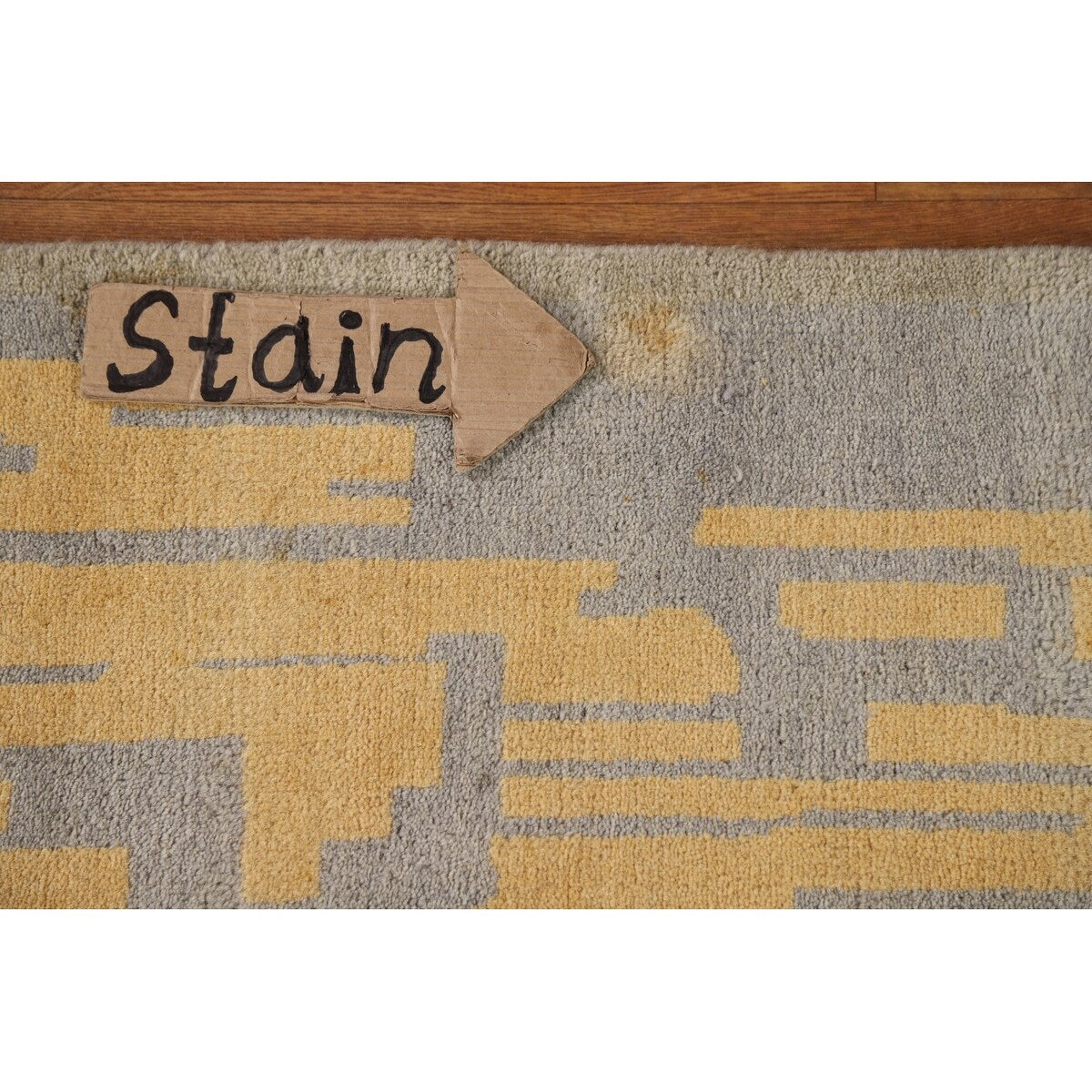 Abstract Modern Gabbeh Indian Area Rug Handmade Wool Carpet - 8'0"x 10'4"