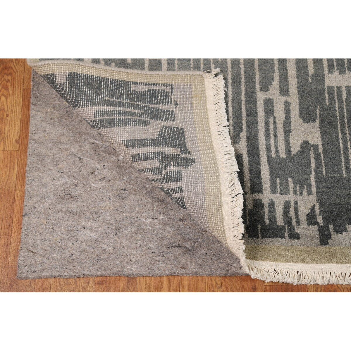 Abstract Modern Gabbeh Indian Area Rug Handmade Wool Carpet - 8'0"x 10'4"