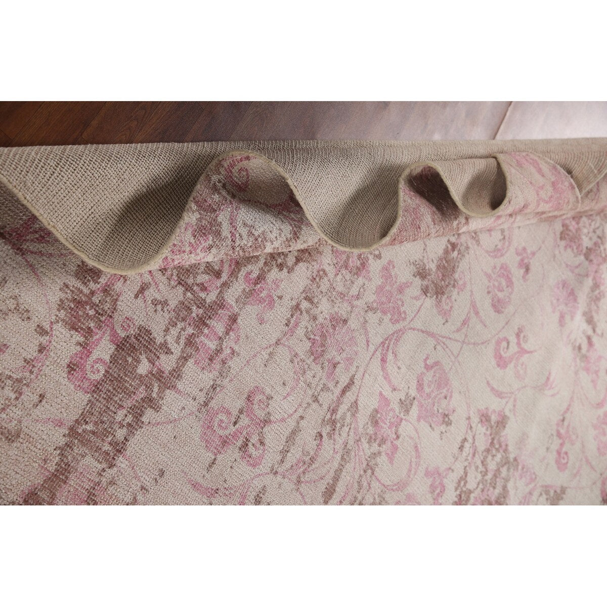 Abstract Modern Oriental Area Rug Hand-Knotted Wool Carpet - 8'0"x 10'0"
