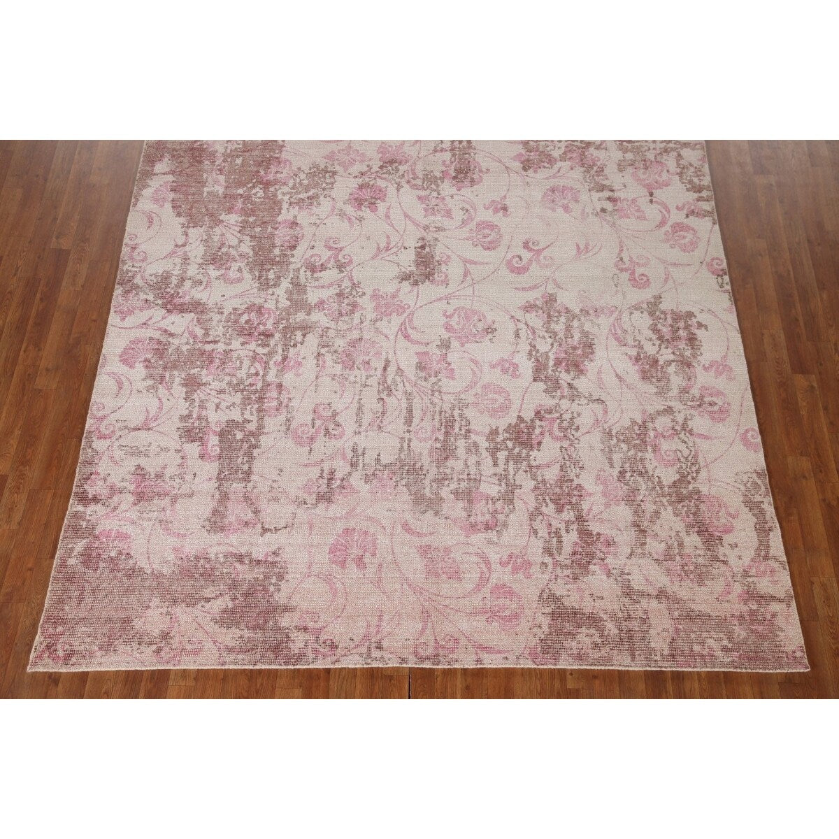 Abstract Modern Oriental Area Rug Hand-Knotted Wool Carpet - 8'0"x 10'0"