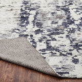 Abstract Shag Grey/Ivory Area Rug