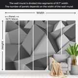 Abstract Wallpaper Wall Mural - Graphite Fantasy
