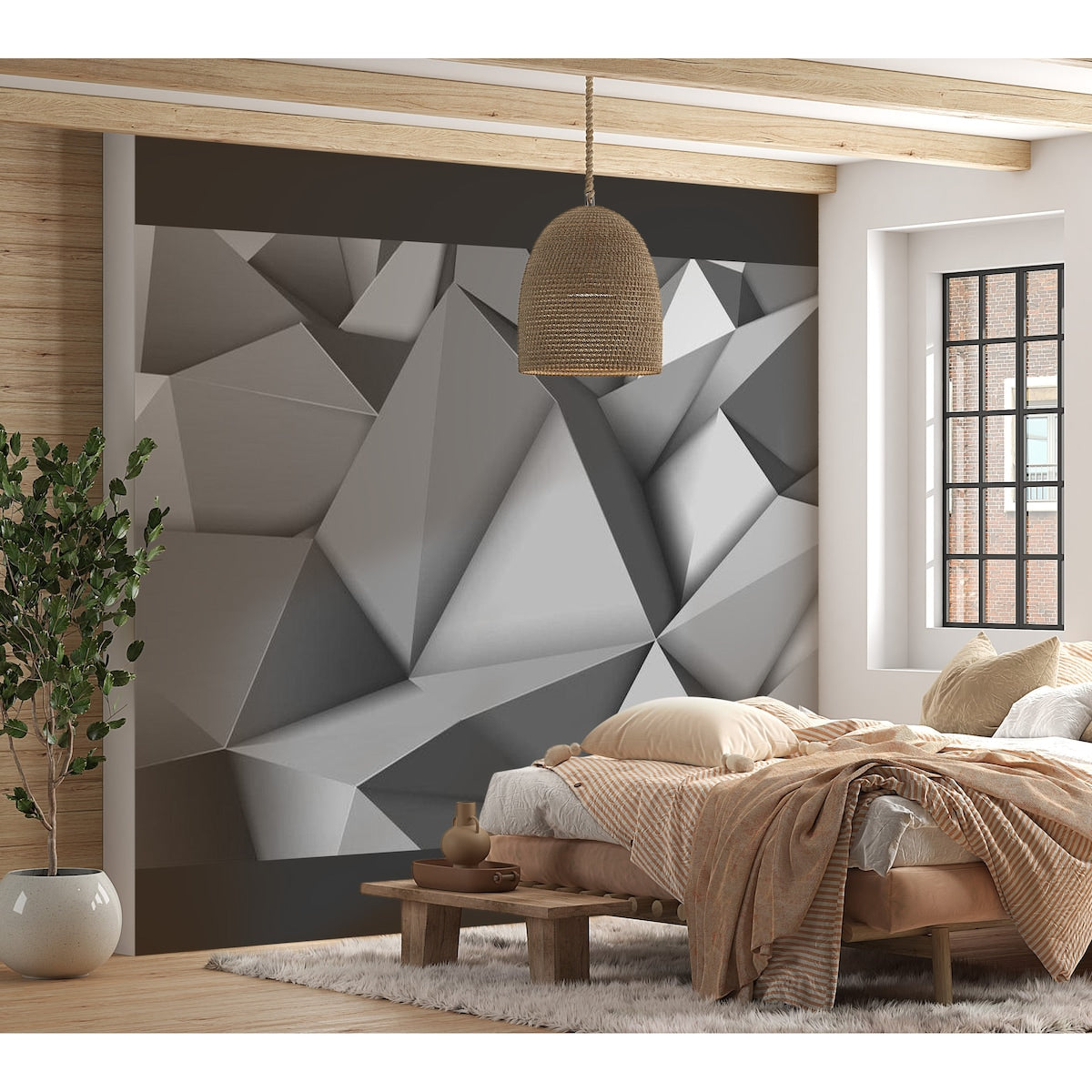 Abstract Wallpaper Wall Mural - Graphite Fantasy