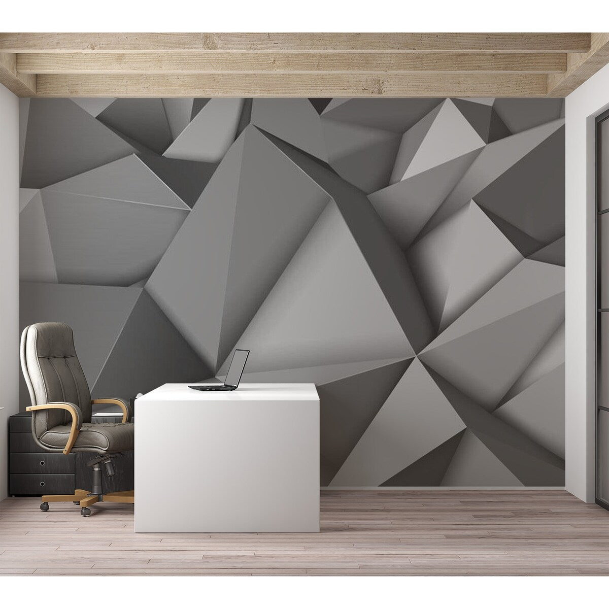 Abstract Wallpaper Wall Mural - Graphite Fantasy