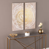 SEI Furniture Acanthia Carved wood Gold Decorative Wall Panels (Set of 2)