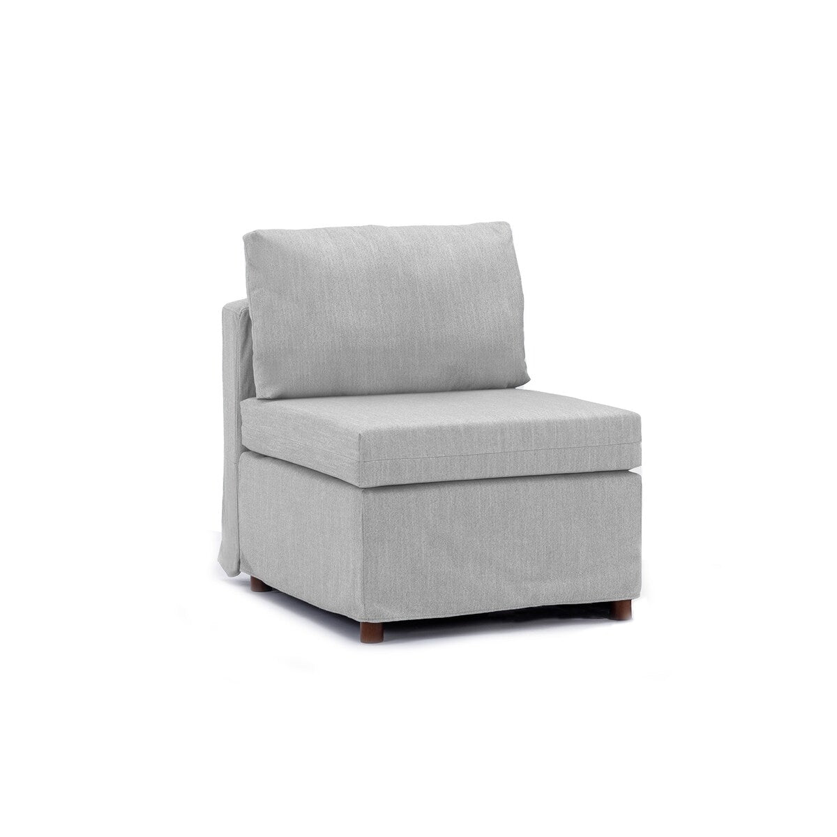 Accent Armless Chair,Cushion Covers Removable and Washable