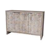 Accent Cabinet Farmhouse Style 3 Door Wooden Cabinet Sideboard Buffet Server Cabinet Storage Cabinet