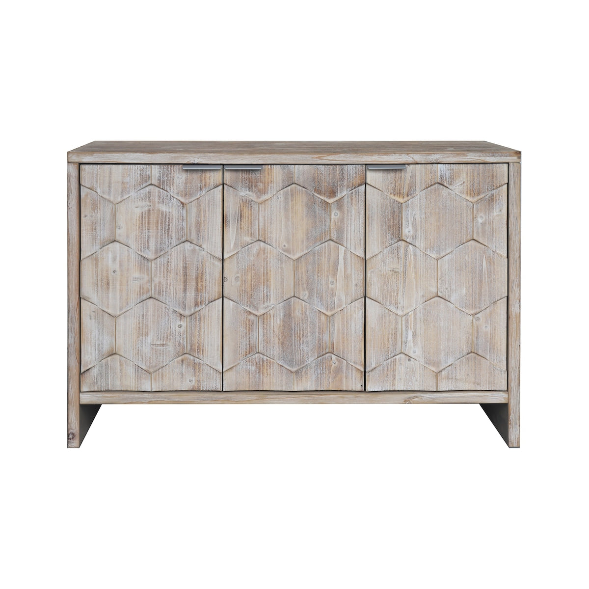 Accent Cabinet Farmhouse Style 3 Door Wooden Cabinet Sideboard Buffet Server Cabinet Storage Cabinet
