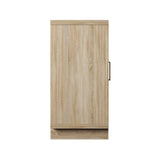 Coastal Accent Cabinet with Linen Style Details