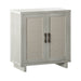 Coastal Accent Cabinet with Linen Style Details