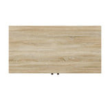 Coastal Accent Cabinet with Linen Style Details