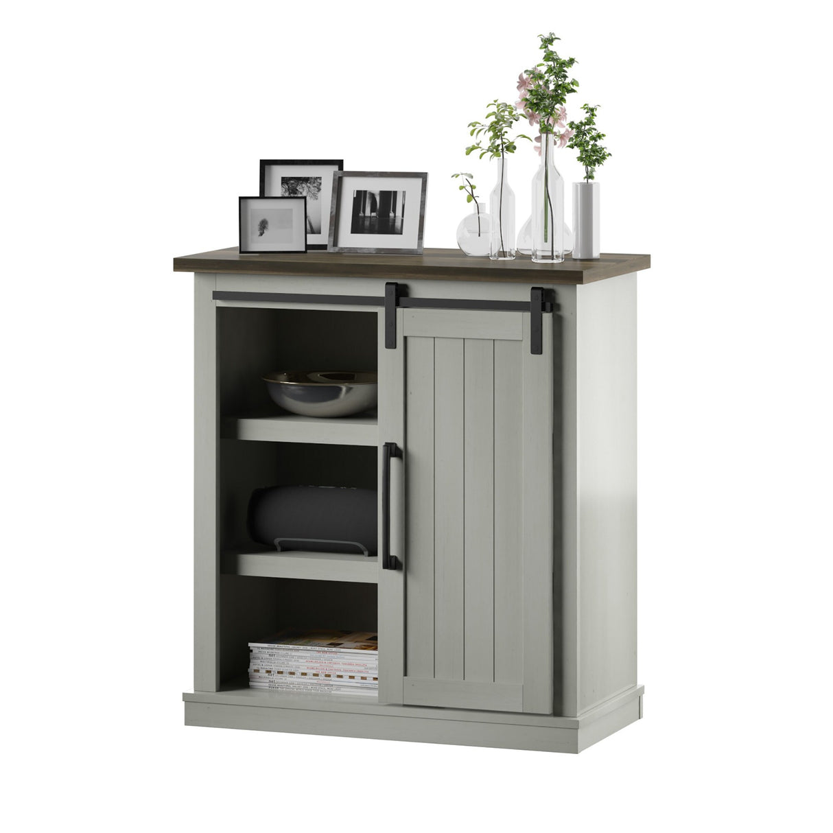 Accent Cabinet with Sliding Barn Door