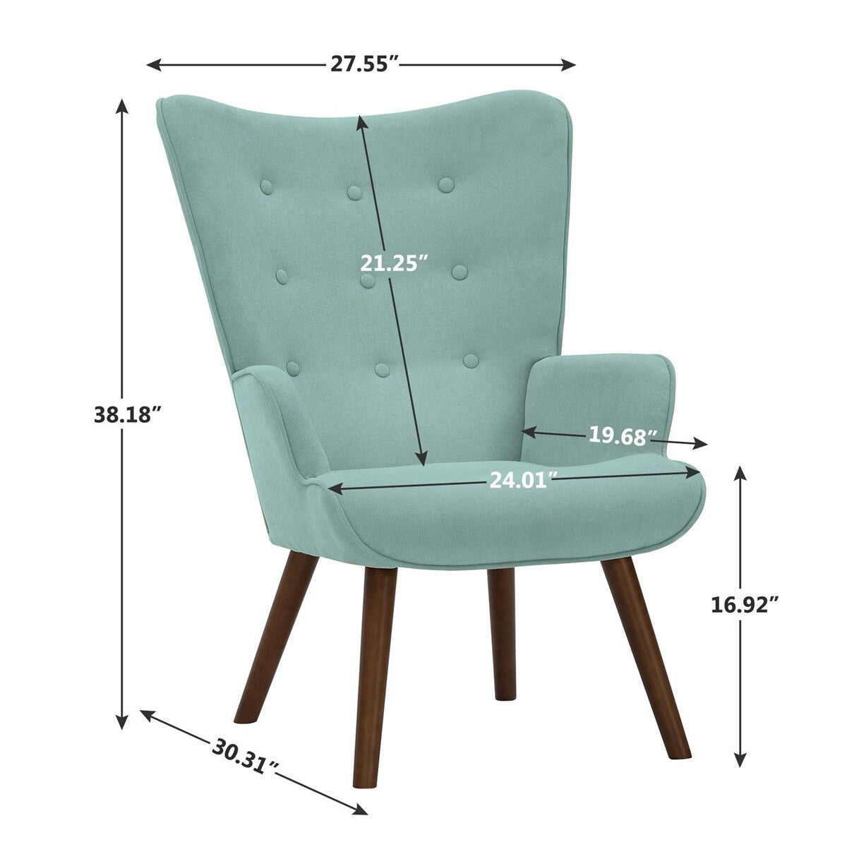 Accent Chair Armchair, Upholstered Nap Chair Comfy Lounge Chair
