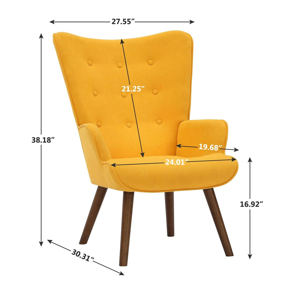 Accent Chair Armchair, Upholstered Nap Chair Comfy Lounge Chair