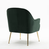Accent Chair Living Room Chair With Gold Legs And Adjustable Legs