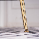 Accent Chair Living Room Chair With Gold Legs And Adjustable Legs