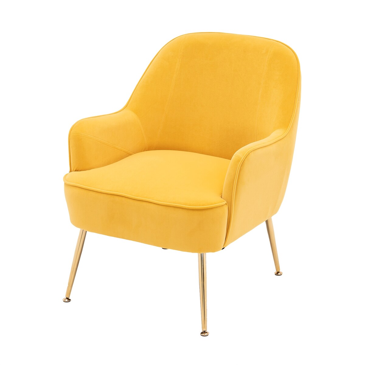 Accent Chair Living Room Chair With Gold Legs And Adjustable Legs