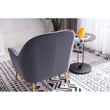 Accent Chair Living Room Chair With Gold Legs And Adjustable Legs