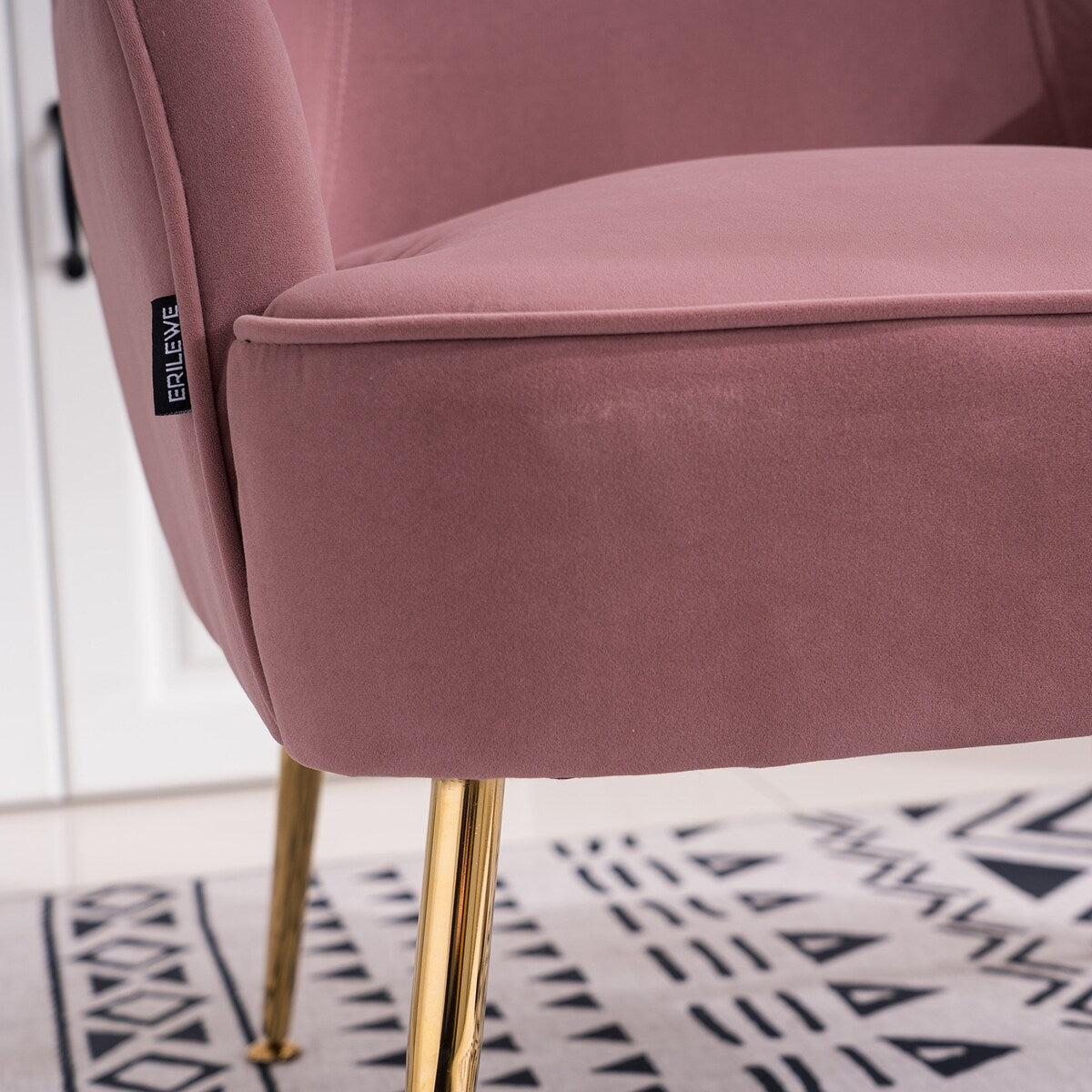 Accent Chair Living Room Chair With Gold Legs And Adjustable Legs